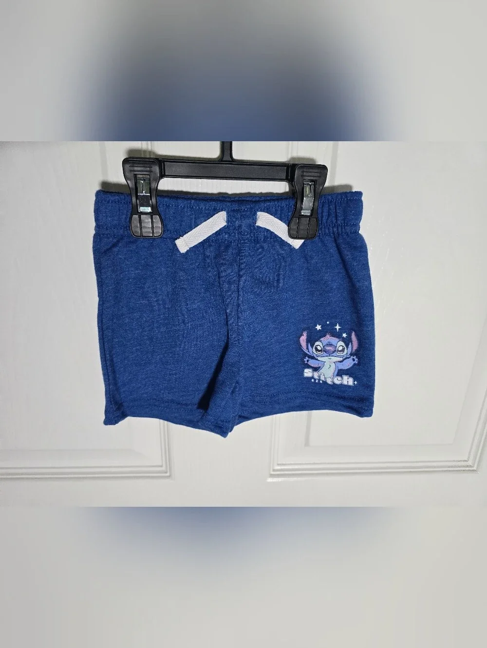 NWT Disney Stitch Boys Blue Short Sleeve Shirt and Shorts Set 3-6Months
